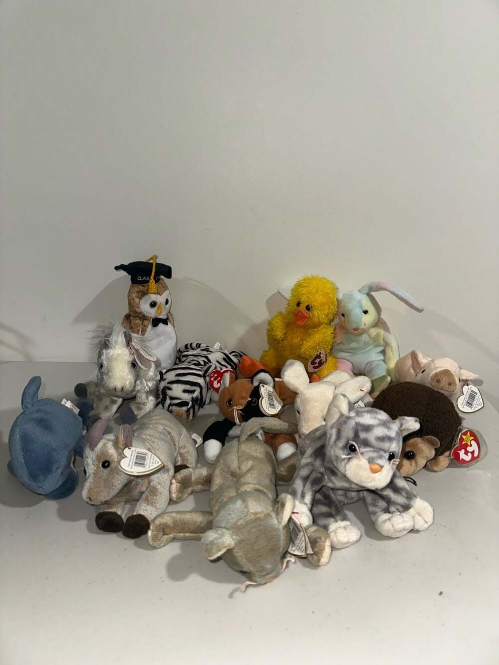 Ty Beanie Babies Lot of 10 Assorted Plush Stuffed Animals with Tags